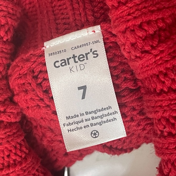 Carylter’s red sweater size:7  like S - Picture 5 of 5